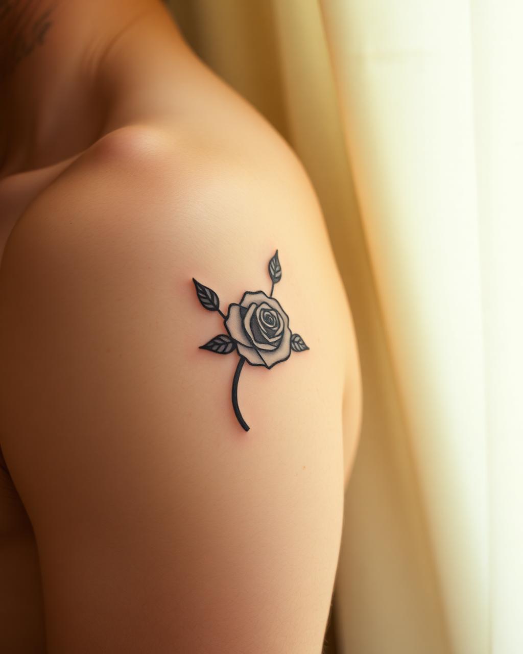 Final tattoo: Traditional reference, softer execution